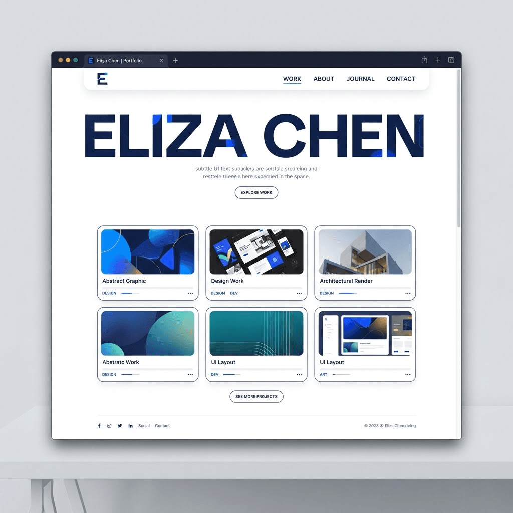 Contoh Website Portofolio buatan Weebku